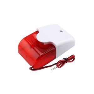 Cheap Wired Indoor ABS Fire Alarm Strobe Siren DC12V 110dB For Home Security System for sale