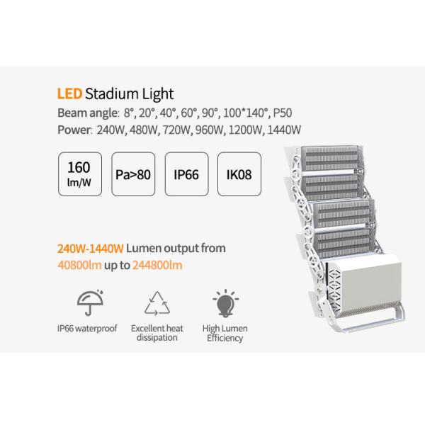 High Brightness Light Stadium Lights 144000lm 960W Led Cricket Flood Light For Footabll Court