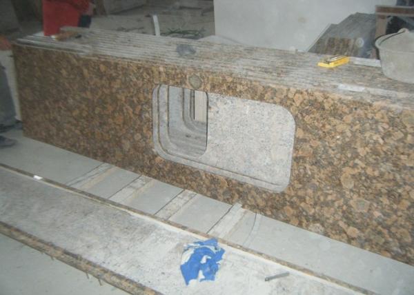 Quality Baltic Gold Granite Stone Slab Countertop Solid Surface Vanity Tops For Bathroom wholesale