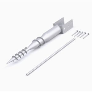 Galvanized Helical Ground Screw Pile Pole Anchor In Foundation Solar Enery