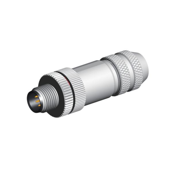 Metal Electric Plug M12 Waterproof Circular Connector 4 Pin 2 Pin 3 Pin 5 Pin 6 Pin IP67