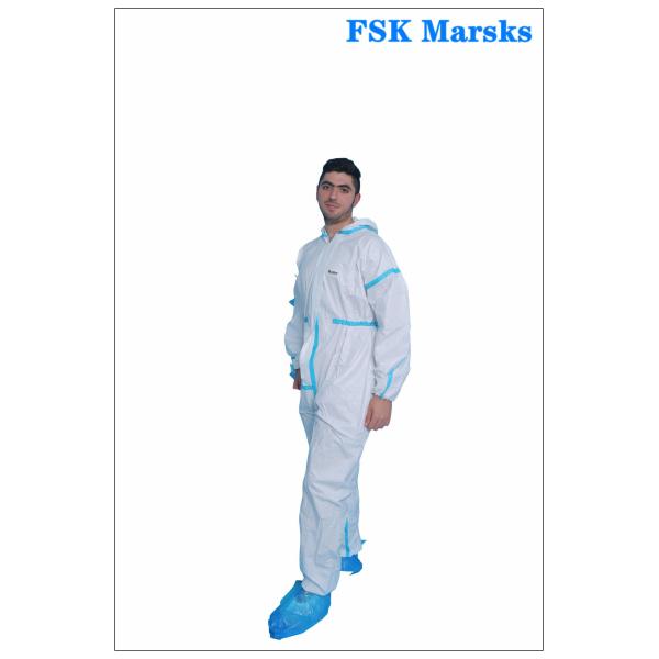 Quality Anti Fog Disposable Protective Suit Isolation Gown Jumpsuit Anti Alcohol Non Woven wholesale