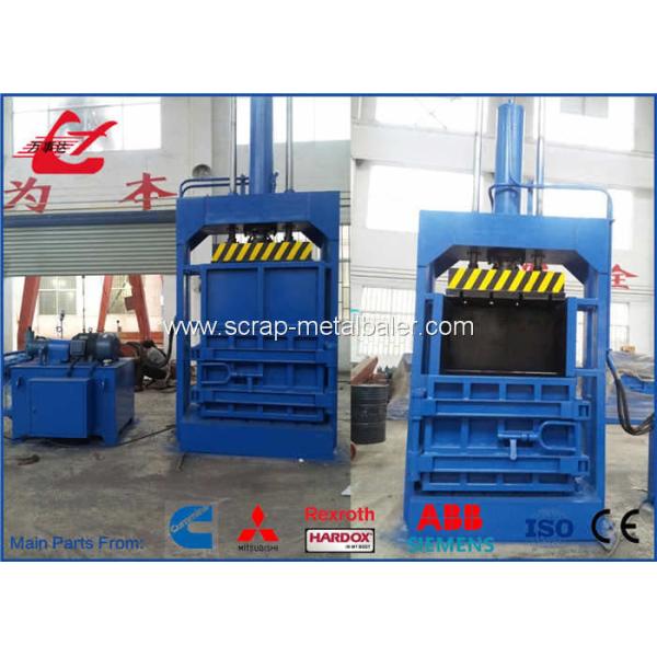 Quality 25 Ton Waste Paper Compactor Vertical Baling Machine PLC Control System wholesale