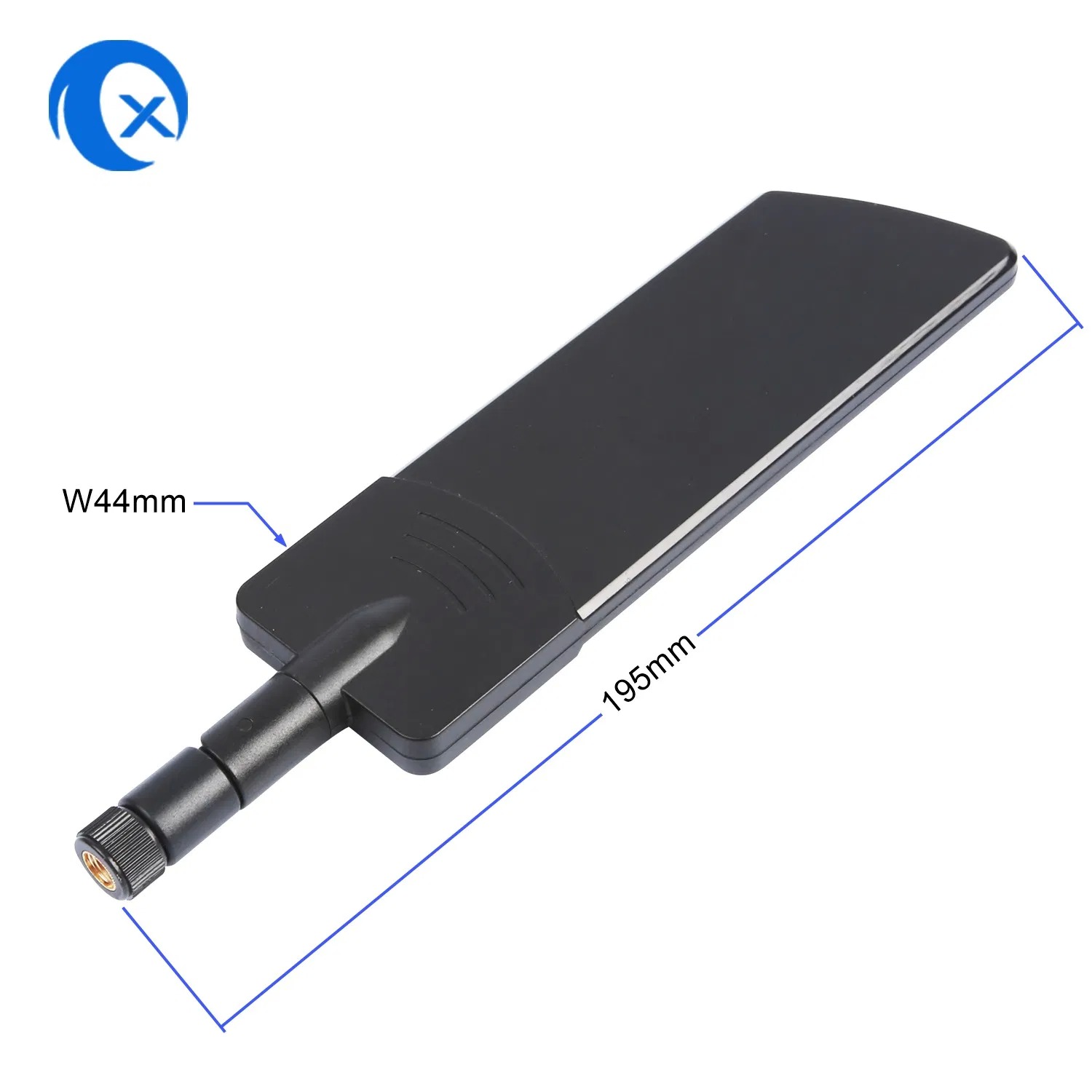 Rotatable 44*195mm 4G LTE Antenna with RP-SMA Male Straight Connector for