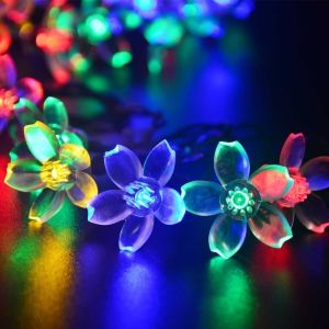 Charming Solar Powered String Lights For Christmas Trees Outdoor Fences