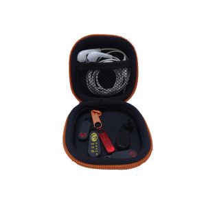 Shockproof EVA Headphone Case With Separate Compartment Mesh Pocket