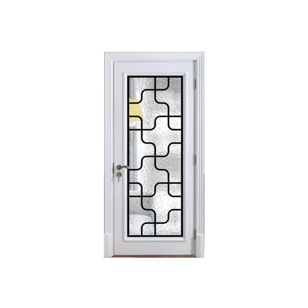 Custom Decorative Glass Panels For Front Doors Add Low E / Argon Gas To Any