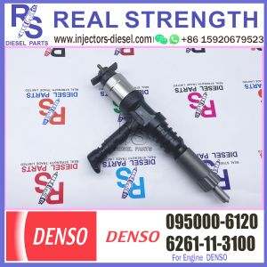 Common Rail DENSO Diesel Injector 095000-6120 6261-11-3100 For Komatsu PC600