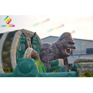 Funny Amusement Gorilla Infltable Slide Water Park For Kids EN14960