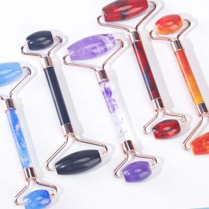Anti Aging Face Jade Roller Set Rose Quartz Massage Roller