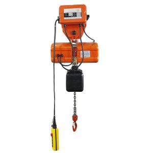 0.5t Single Phase Electric Chain Hoist With Drop Forged Steel Suspension & Load