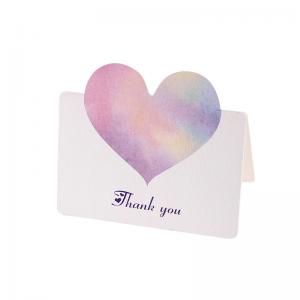 Cheap In Stock Ready To Ship Thank You Card Heart Shape Decoration Gift Card for sale