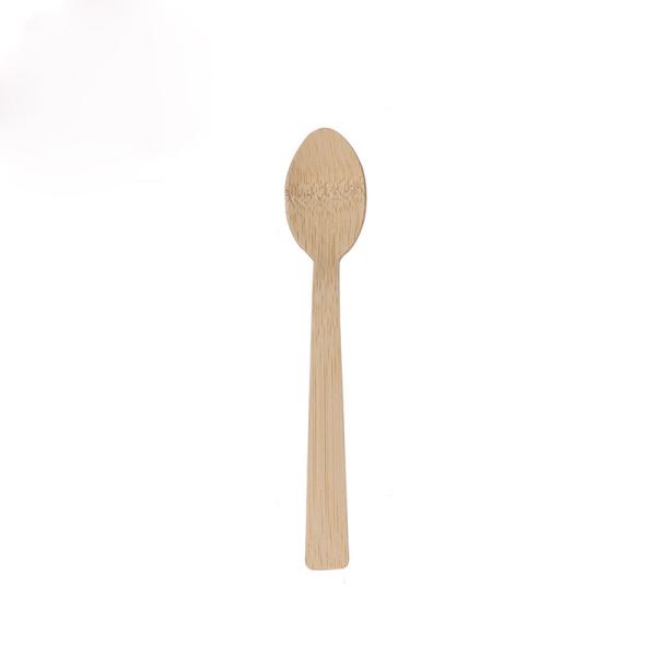 140 Mm Size Envirommentally Bamboo Spoon Natural Color For Restaurants Home And Kitchen