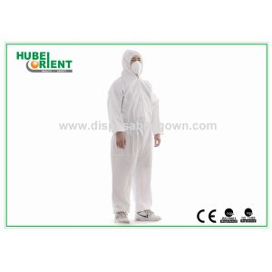 Disposable Protective Coverall With Hood Custom Size Waterproof Unisex MP/SMS