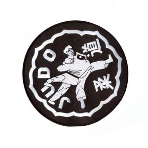 Polyester 49mm Logo Embroidery Patch
