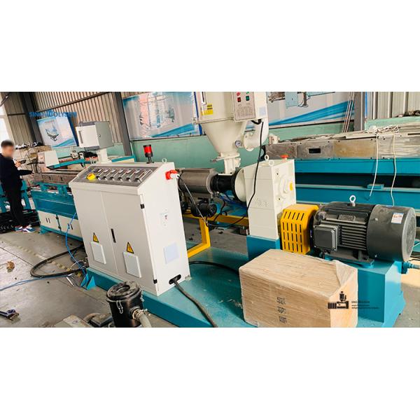 75 Rpm Screw Speed HDPE PP PVC Electrical Conduit Pipe Making Machine 22kw