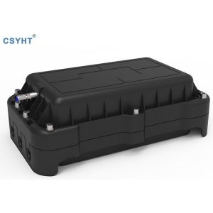 Inline 96-144F Screw Aerial Fiber Optic Closure With Ground Wire