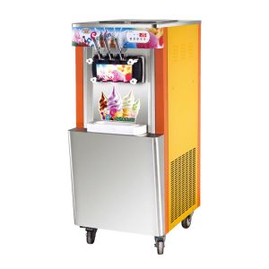 Italian Ice Cream Making Machine / Supermarket Glace Maker Customized Color