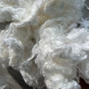 100% Viscose Cellulose Fiber Staple White Color Highly Absorbent