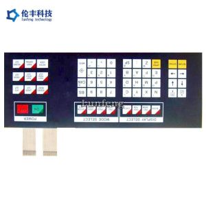 Silkscreen Printing Customized Design PET Membrane Switch Digital Overlay