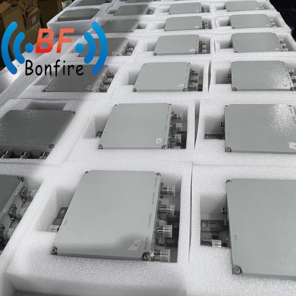 4.3-10f DIN-F Interface RF Quadplexer Multiplexer for 698-960/1710-1880/1920