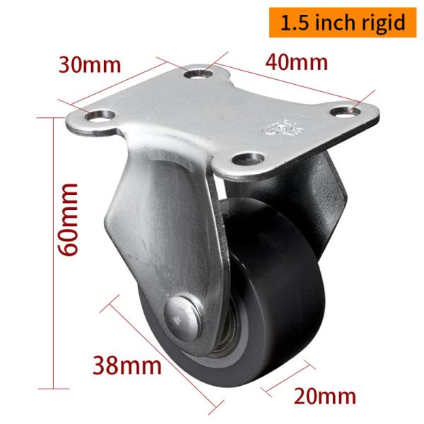 Quality 1.5 Inch Swivel Caster Wheels , Small Castor Wheels With Brakes wholesale