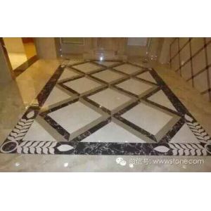Marble Stone Polished of the Waterjet Patterns Flooring Tiles