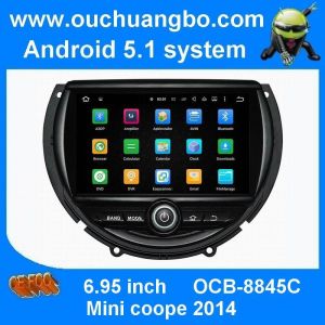 Ouchuangbo car radio stereo multimedia android 5.1 for mini coope 2014 with 1024*600 MP3 Cortex A9 4-core