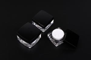 Cheap Square Acrylic Cosmetic Cream Jars High Grade Skin Care Empty Cream Jars for sale