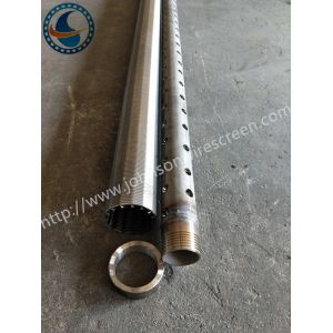 Full Welded Pipe Base Screen Perforated Casing Pipe Male / Female Threaded