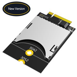 NGFF M.2 Key-B Interface to SD Card Holder Converter Adapter Card (Support USB