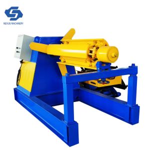 China                  5 Tons Hydraulic Decoiler with Heading Support/Metal Coils Distributor              on sale