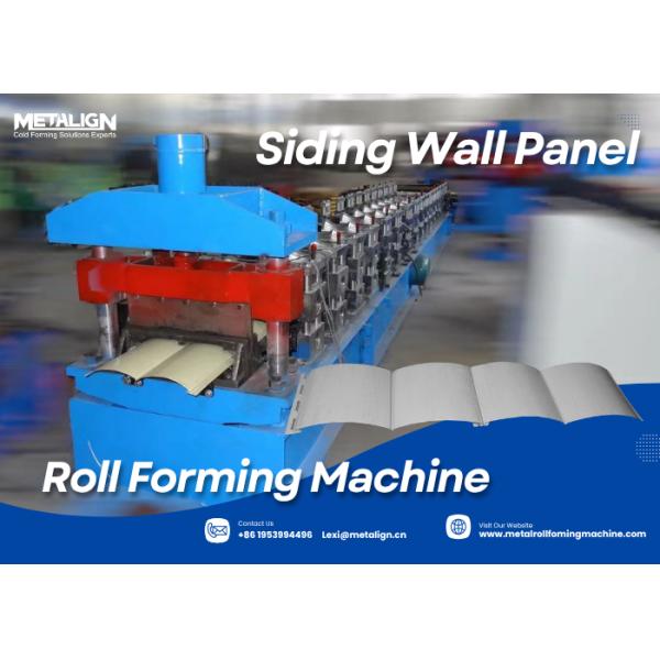 Efficient Customized Roll Forming Machine For Galvanized Steel Siding With Oval