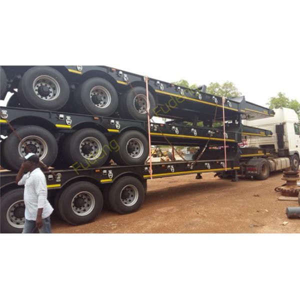 4 Axles Lowboy Equipment Trailers High Strength Steel Material 40T To 100T Payload