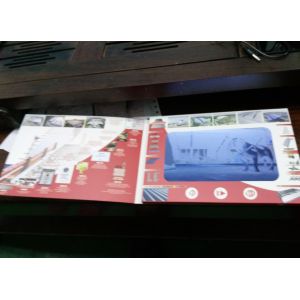High Lamination LCD Video Brochure / Video Greeting Cards With Touch Screen