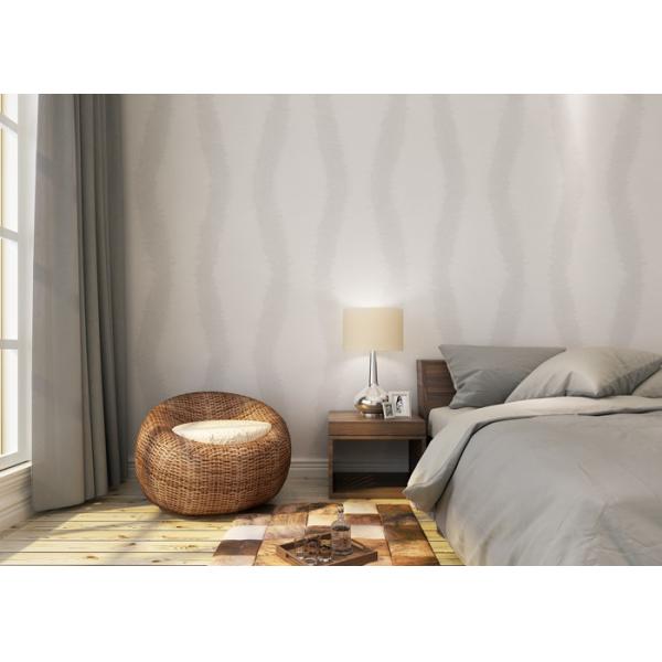 Quality PVC Professional Waterproof Vinyl Wall Covering Removable With Beige Color , Soundproof wholesale