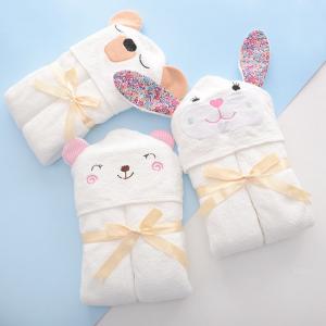 China Eco Friendly Kids Bamboo Bathroom Towels Newborn Bath Towel With Hood on sale