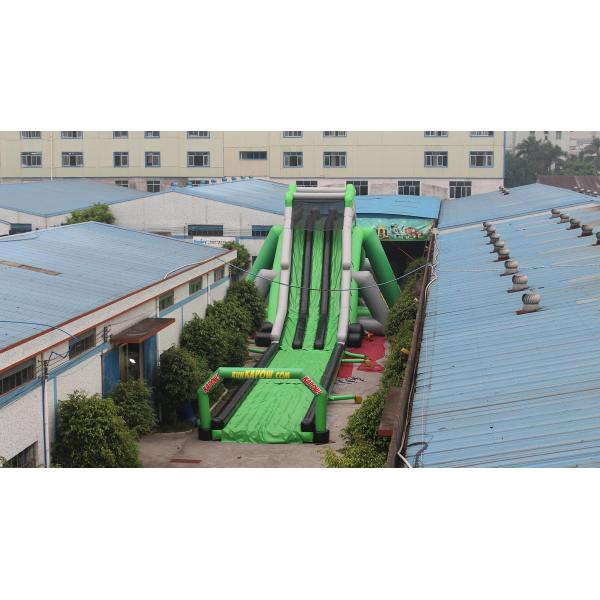 Large Inflatable Water Slide Park On Land For Fun Outdoor Amusement Park
