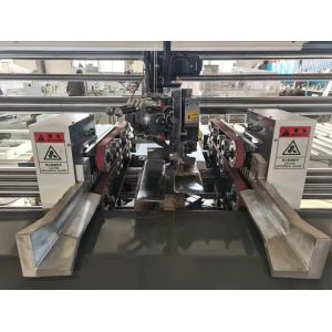 Film Packaging Type Double Pieces Semi-Auto Box Stitching Machine for Corrugated