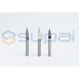 3.175mm CNC Router Bit / Degree 25 30 40 PCB Engraving Bits End Mill Carbide 0.1