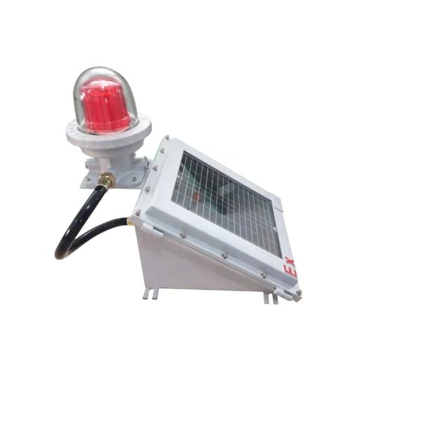 Marine Explosion Proof Obstruction Solar Alarm Light IP66 Ex Mark Certified II 2