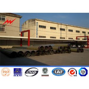 Power Transmission Tower 20 Foot Galvanized Pole 30m/S