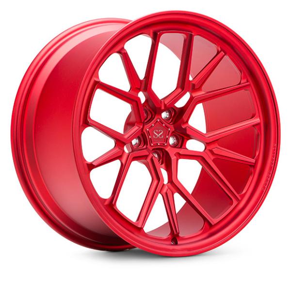 M3 Candy 1 Piece Forged Monoblock Wheel Red Slight Spoke For Customized