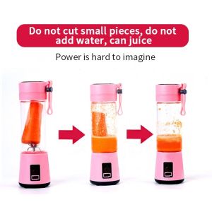 Wireless Portable Blender Home Appliances USB Mixer Electric 380ml Juice