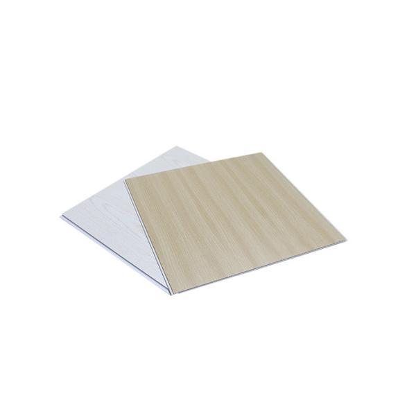 Indoor Wood PVC Ceiling Panel Plastic Composite PVC Coating Cladding Fluted Wall