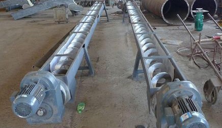 Concrete Spiral Stainless Steel Screw Conveyor For Wasters Wet Material
