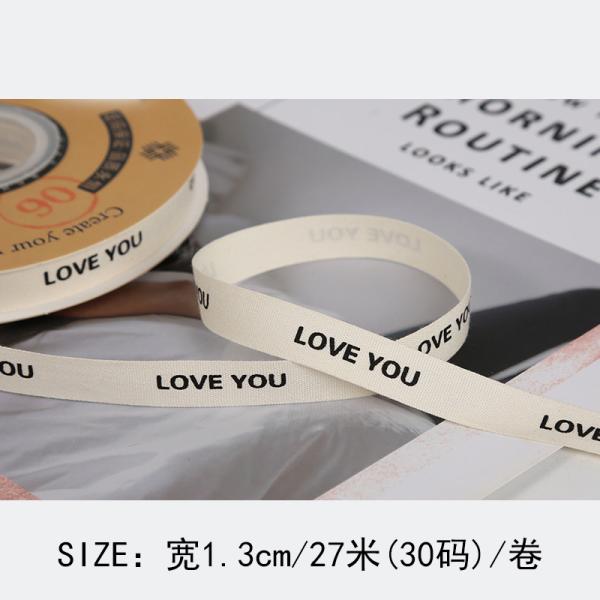 13mm Printed Cotton Ribbon DIY Craft Packing Ribbon For Gift