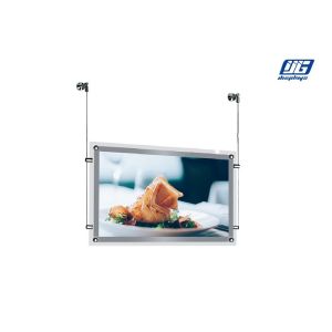 CRD A1 Double Sided Crystal LED Light Box,Ultra Thin Clear Acrylic Frame Hanging