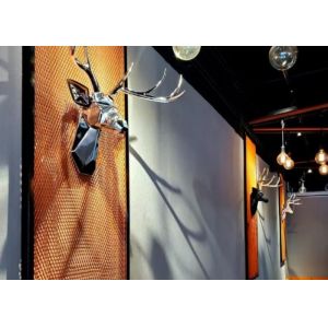 China Ss316 Brass Color  Decorative Metal Mesh For Interior Decoration on sale