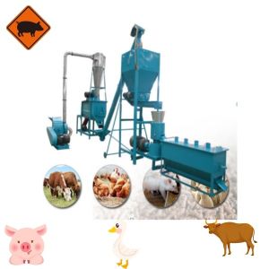 Capacity 500kg To 2000kg Per Hour chicken cattle sheep feed Animal Feed pellet